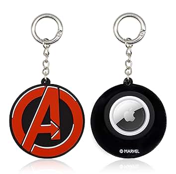スパイダーマン　air tag ケース Amazon.com: Marvel Spiderman AirTag Holder Keychain Case